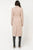 Tan Beige Belted Double Breasted Long Wrap Luxe Coat COAT Elenista 