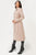 Tan Beige Belted Double Breasted Long Wrap Luxe Coat COAT Elenista 