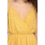 Yellow Printed Surplice Cami Triple Layered Skirt Midi Dress dress Elenista 